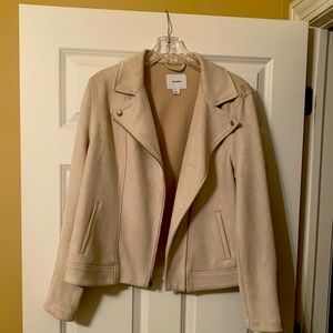Vegan Suede Moto Jacket